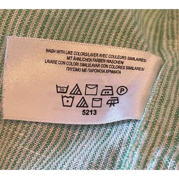 Brooks Brothers Mens Short Sleeve 100% Linen Shirt Sz Lg Casual*Comfort*Workwear - Picture 8 of 8